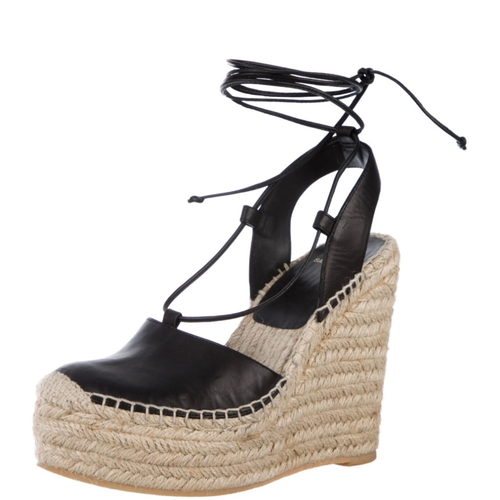 Saint Laurent Espadrille Wedges